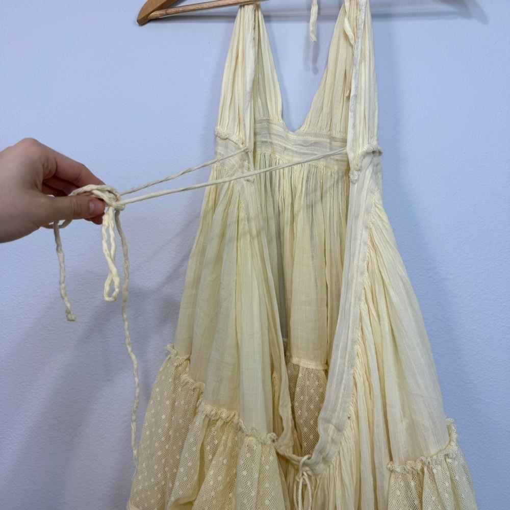 Free People 100-Degree Halter Dress Size Large Women - Picture 7 of 12
